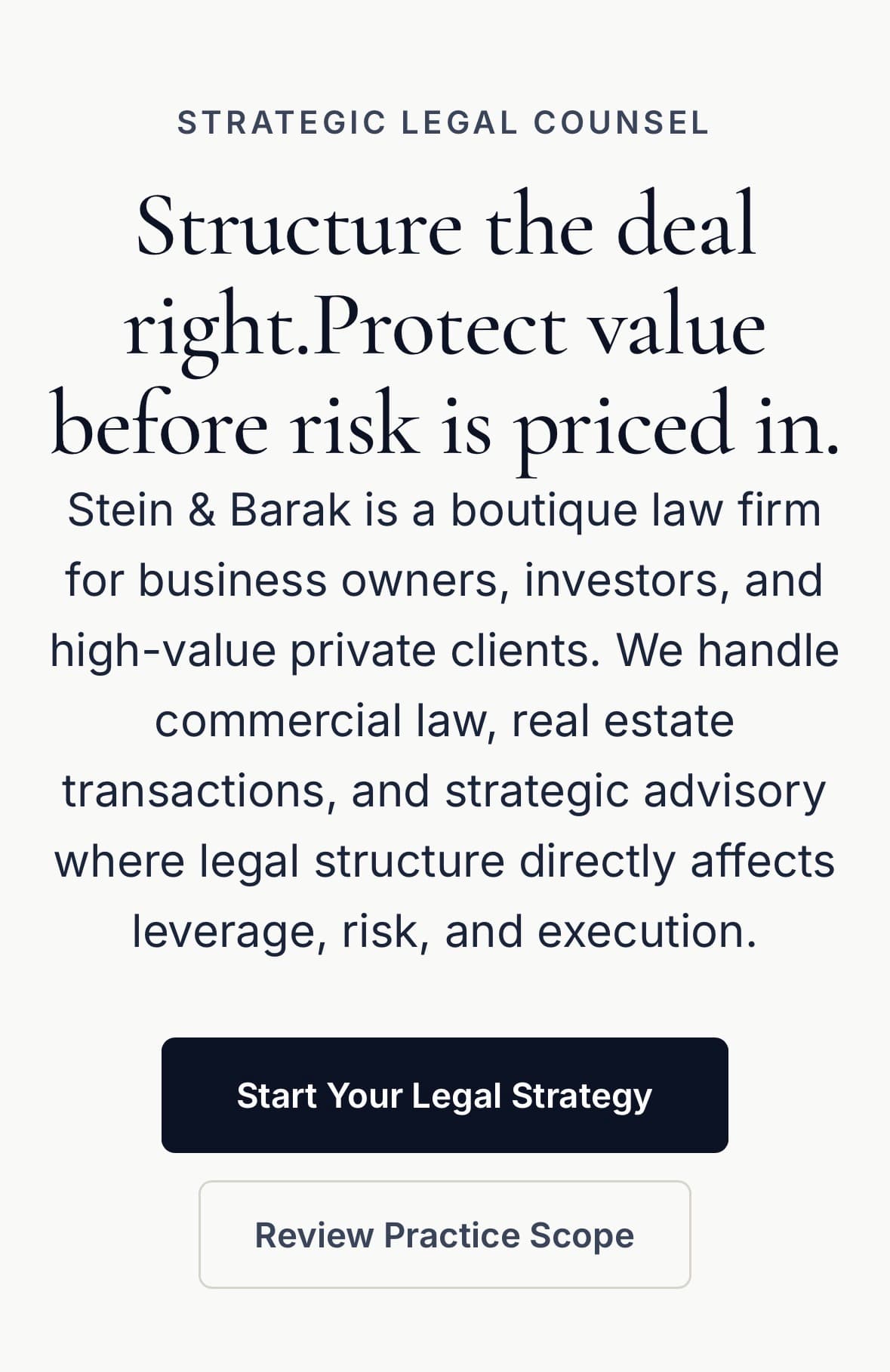 Stein Barak Law preview